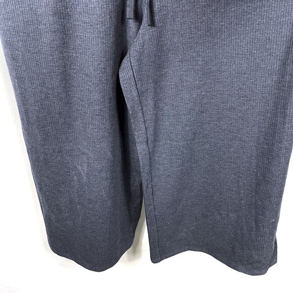 Eileen Fisher Cropped Jumpsuit Nocturne Gray Tencel Ribbed‎ Sleeveless Sz XL - Picture 6 of 11